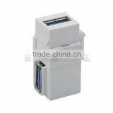 Keystone USB 3.0 Female To Female Connector With Angle Side thumbnail-2