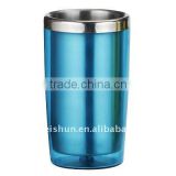 colorful double-wall stainless steel ice bucket