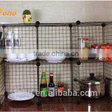 DIY 6 Cubes Wire Panel Kitchen Furniture Cabinet Storage FH-AL0021W