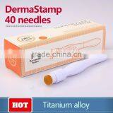 Micro Needle Derma Stamp Pen Skin Therapy for Face Eyes and Body Titanium