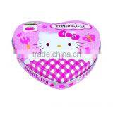 Heart Shape Tin Box/hello Kitty Gift Tin Box