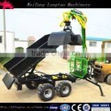 ATV Mobile Log Trailer/trailer Towable Self Power Gasoline Engine Log Trailer With Grapple thumbnail-6