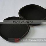 Black Round Zipper Personlize Portable Earphone Storage Hard EVA Case thumbnail-3