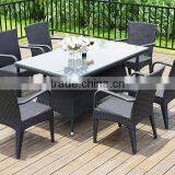Outdoor Leisure Rattan Table Set, Glass Top Outdoor Table Furniture thumbnail-2