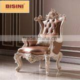 Bisini French Palace Solid Wooden Handcarved Genuine Leather Sofa Set thumbnail-3