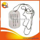 Logo Engrave Stainless Steel Dog Tag With Neckchain thumbnail-1