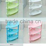 N504 3 Tiers Homeware Diaplay Plastic Storage Holder Bathroom Corner Rack Household Accessories thumbnail-3