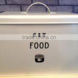 Cat Pet Food Storage Box Tin With Scoop thumbnail-1