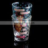 Transparent Custom Silk Decal Printing Glass Mug for Drinking thumbnail-5