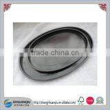 Handmade Painting Oval Shape Home Use Wooden Dinner Tray Plate Mat thumbnail-1