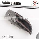 Camping Pocket Knife G10 Handle 3Cr13 Etching Titanium Coating Blade Hunting Folding Knife Tools thumbnail-2