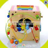 2017 Wholesale Baby Wooden Play Cube Newest Kids Wooden Play Cube Fashion Children Wooden Play Cube W11B122 thumbnail-3