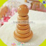 Wholesale Baby Wooden Stacking Blocks Toy High Quality Kids Smooth Wooden Stacking Blocks Toy for Fun W13D120 thumbnail-3