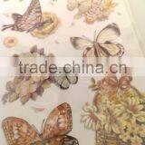 Butterfly & Rose Design Sticker in Light Green Color Way, Popular Antique Design Decorative Glitter Sticker thumbnail-3
