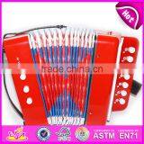 Hot Selling Children Toy Wooden Musical Accordion Instrument W07K006A thumbnail-5