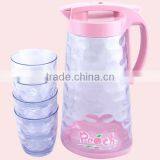 Popular Plastic Large Water Cooling Jug Set With Side Handle thumbnail-5
