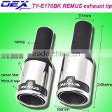 High Quality Auto Part Stainless Steel 304 and Carbon Fiber Universal Exhaust Tip thumbnail-5