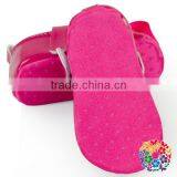 Solid Color Comfort Shoes Baby Girls Prewalker Shoes With Flower thumbnail-1