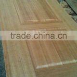 2 Panels Moulded MDF Veneered Natural Teak Doorskin thumbnail-1