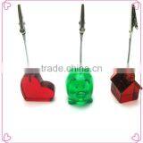 Cheap OEM Resin Base Colorful Metal Name Card Clips