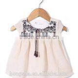 Embroidery Child Clothes Pretty Floral Print Baby Dress HSd6014 thumbnail-2