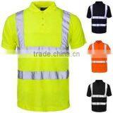 hi Vis Polo Shirt Short Sleeve Polo Shirt Reflective T-shirt thumbnail-5