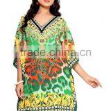 Canvas Crepe Printed Kaftan / Kaftan Dubai/moroccan Dress Kaftan for Sale thumbnail-2