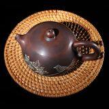 Nixing Pottery Pure Engraving Xishi Teapot Ceramic Tea Pot thumbnail-3