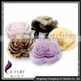 CX-E-09A Wholesale Real Rex Rabbit Fur Elastic Hair Accessory thumbnail-5