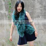 CX-S-26C Fashion Wholesale High Quality Raccoon Fur Scarf For Women thumbnail-5