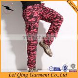 Mens high quality red wholesale camouflage pants
