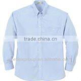 Men's Wrinkle Resistant Poplin Button Down Long Sleeve Shirt thumbnail-1