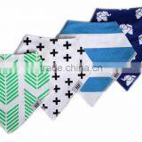 Custom 100% Organic Cotton Baby Bandana Drool Bib With Adjustable Snaps thumbnail-2