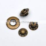 20mm 4 Part Brass Metal Button Bubble Snap Button Italy Snap Fasteners Black/nickle/Bronze FP-029 thumbnail-4