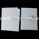 Paper Wedding Party Name Place Cards Flower & Love Birds Hollow Light Golden Glitter thumbnail-2