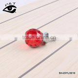 30MM Red Diamond Shaped Glass Door Handle thumbnail-3