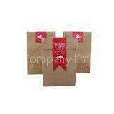 300gsm Brown Recycled Paper Bags , Eco Friendly Kraft Paper Bag