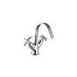 Chromed Brass Cold Hot Water Basin Mixer Taps Single Hole Faucet for Wash Basin thumbnail-1