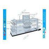 Heavy Duty Supermarket Display Shelving 200kg Capacity , Powder Coated Shelves