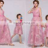 2015 New Design Floral Chiffon Mother and Daughter Clothing, Mother and Daughter Dress Design thumbnail-3