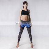 Fitness Yoga Workout Pants High Waist Yoga Pants Custom Printed Tights thumbnail-1