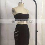 Dress Dropshipping Women's Sexy Strapless Club Hollow Out Dress Bodycon 2 Pieces Dress Set thumbnail-5