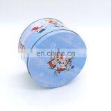 Cute Round Christmas Gift Tin Boxes,metal Tin Box for Candy/chocolate/cookies thumbnail-4