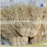 High quality best grade virgin Human Hair Wholesale Natural Blonde Curly Human Hair Extensions