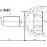 OUTER CV JOINTS /MA-18/G047-25-500/G560-25-510A/GD19-22-510/G576-25-600 thumbnail-1