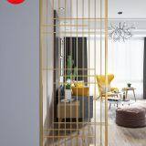JYFQ0156 PVD Finished Square Pattern Metal Decorative Room Divider thumbnail-1