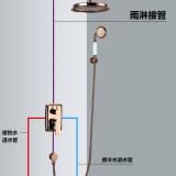 Shower Mixer Brass Wall Mounted Faucet thumbnail-4