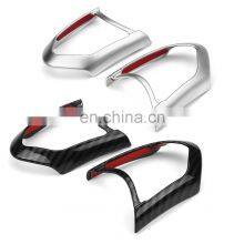 Steering Wheel Sticker Decoration Frame Trim For BMW F20 F22 F21 F30 F32 F33 F36 F12 F13 Carbon Fiber / Silver thumbnail-2