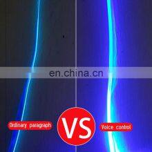 LED Car Interior Ambient Foot Lights 8m 1 in 10 EL Neon Strip Light RGB Multiple Mode App Sound Control Auto Decorative Lamp 12v thumbnail-4