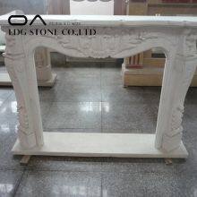 Factory Wholesale White Marble Fireplace thumbnail-4